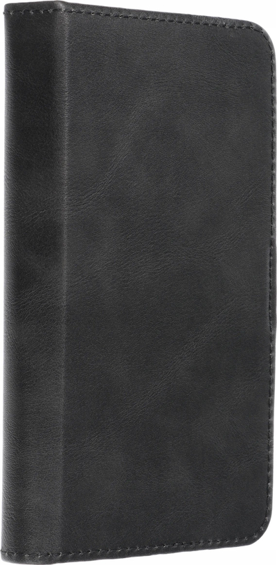 Këllëf universal Common Size S për smartphone, me kapak, ngjyrë e zezë
