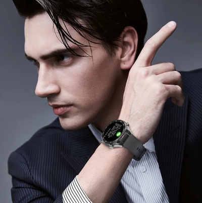 Smartwatch Gravity GT13, me ekran të zgjuar, që mban mend aktivitetin, i zi