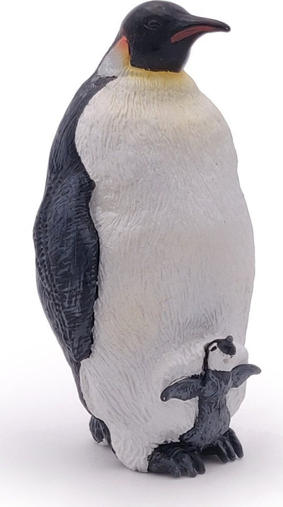 Figurinë lodër Papo Emperor Penguin 50033, e pikturuar me dorë, plastikë e mirë, bardh e zi