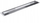 Kulluese lineare dushi Wiper Ponente New Premium, 110cm, çelik inox, argjendtë