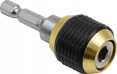 Adapter mandrine Terma D01, për kaçavida elektrike, trup metalik, i zi me të artë