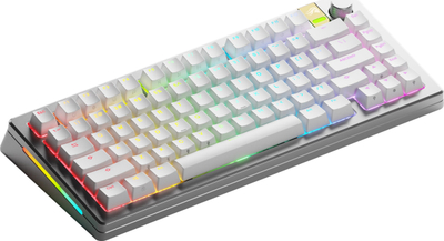Tastierë gaming Glorious GMMK 3 Pro HE 75%, wireless, Hall Effect Rapid Trigger, ngjyrë argjendtë