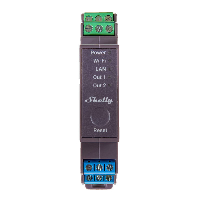 Modul automatizimi Shelly Pro 2, 2x16A, WiFi LAN, i zi