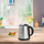 Ibrik elektrik Melitta Prime Aqua Mini Top 1018-03, 1L, çelik inox, gri me të zezë
