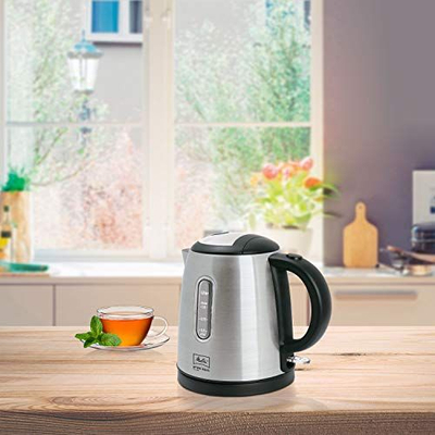 Ibrik elektrik Melitta Prime Aqua Mini Top 1018-03, 1L, çelik inox, gri me të zezë