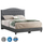 Shtrat dopio Malena HM638.10, kadife, 150x200 cm, gri