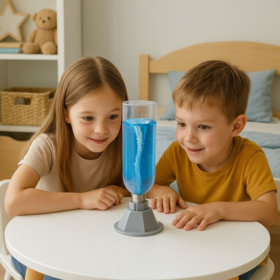 Set eksperimental DIY Tornado Simulator, lojë edukative shkencore, për fëmijë, shumëngjyrësh