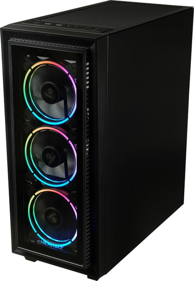 Kaso gaming për PC Enermax StarryFort SF30 M0BB, mid tower, 4 flladitëse RGB, e zezë