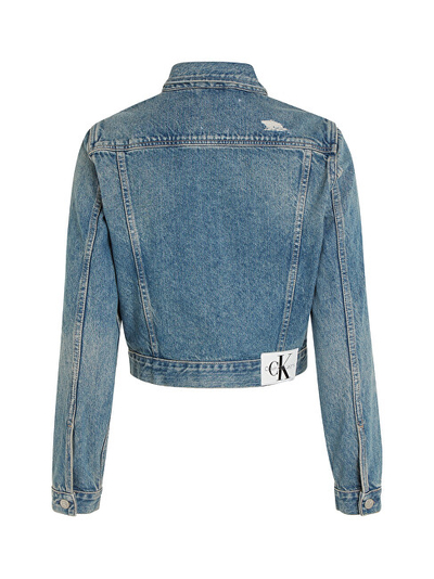 Xhaketë për femra Calvin Klein denim, e kaltër
