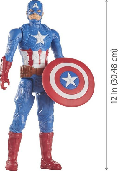 Figurë aksioni Hasbro Marvel Captain America Blast Gear, 30cm, shumëngjyrëshe