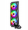 Ftohës uji për procesor GameMax ICEBURG 360 DIGITAL, radiator 360mm, ARGB, i zi