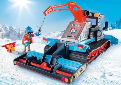 Lodër makinë bore Playmobil Snow Groomer, seri FamilyFun, shumëngjyrëshe