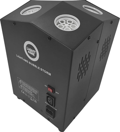 Makina flluska Light4Me BUBBLE STORM, rezervuar 1.2L, telekomandë, e zezë