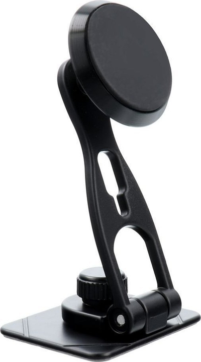 Mbajtëse magnetike për makinë Suspension Aluminum, për pult, rrotullim 360°, e zezë