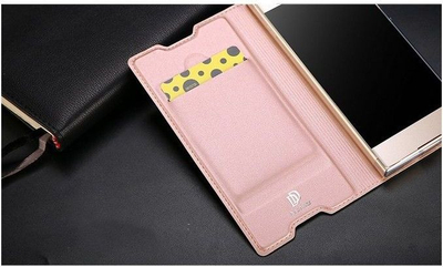 Mbulesë magnetike Dux Ducis Premium për Sony Xperia XA1, nga material ekologjik, rose gold
