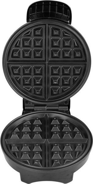 Aparat për waffle LUND Round Waffle Iron, 850W, pllaka jo ngjitëse, inox argjendt e zi