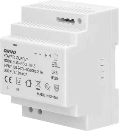 Furnizues energjie Orno OR-PSU-1645, 12V DC 7A, 84W, gri