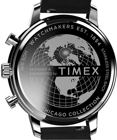 Orë për meshkuj Timex Chicago TW2W13100UK, e zezë