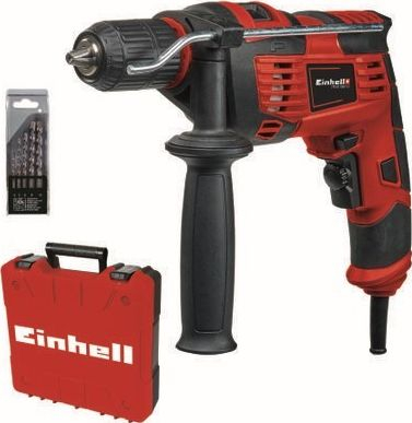 Sfurk me goditje Einhell TC-ID 720/1 E Kit, 720W, me set 5 stërvitje, i kuq