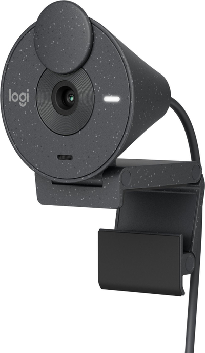 Set kamerë web dhe kufje Logitech Brio 300 Graphite dhe H390, Full HD 1080p, USB, gri