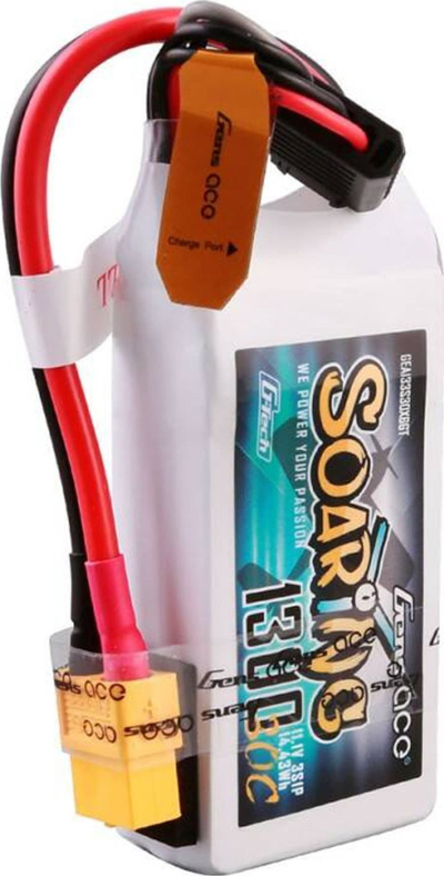 Bateri LiPo Gens Ace G-Tech Soaring, 1300mAh, 11.1V 3S, portokalli
