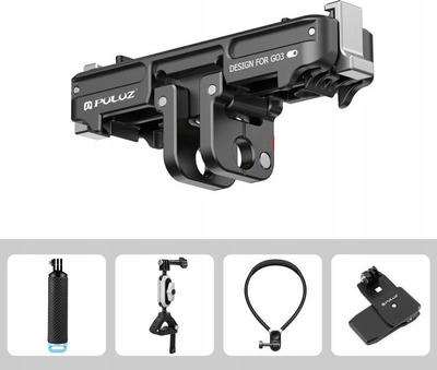 Adapter Puluz PU973B për GoPro 14 në Insta360 GO 3 GO 3S, i zi