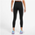 Leggins Nike Sportswear Classics për goca, bel i lartë, 7/8, të zeza