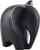Figurinë dekorative Mondex Mia Black, qeramike 12cm, elefant, e zezë mat