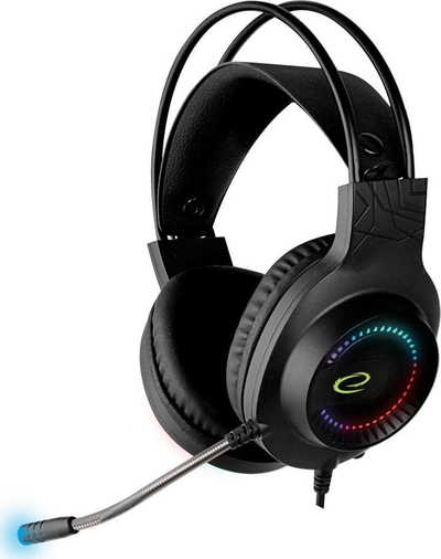 Kufje gaming Esperanza Courser EGH7100, stereo, me mikrofon, me kabllo, me ndriçim RGB