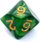 Set zare Rebel RPG Pearl, 7 copë, efekt perlë, jeshile