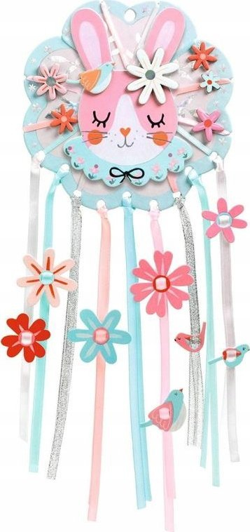 Set kreativ DIY Djeco Dream Catcher Lepurushi, për kalamaj 4+, shumëngjyrësh