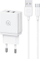 Set karikuesi Usams HC Series CC090, USB 2.1A, kabllo Type C 1m, i bardhë