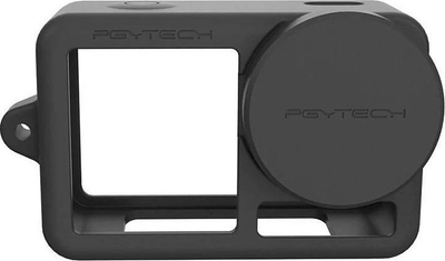 Mbrojtëse silikoni PGYTECH për DJI Osmo Action 3, me kapak lenteje, e zezë