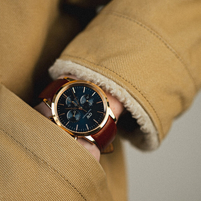 Orë dore për meshkuj Daniel Wellington, e kaftë