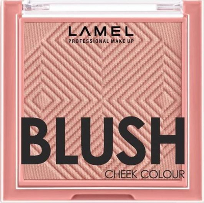 Blush për faqe Lamel Cheek Colour, rozë pjeshkë, efekt i dukje natyrale