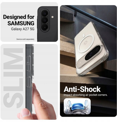 Mbulesa Crong Hybrid Clear Magnetic për Samsung Galaxy A27 5G, MagSafe, e tejdukshme