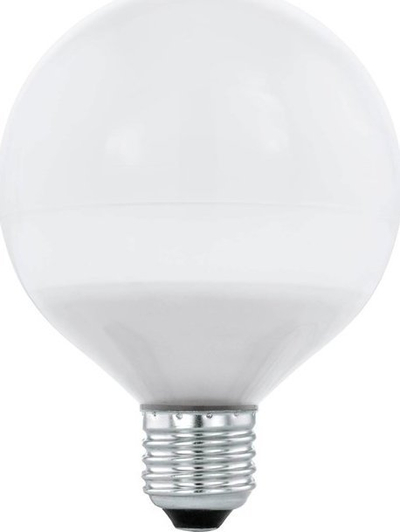 Llambë LED Eglo E27 G95, 11.8W, 4000K, e bardhë opal