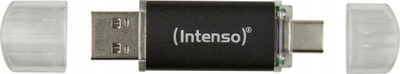 USB Intenso Twist Line, 32GB, me dy dalje USB C dhe USB A, ngjyrë antracit
