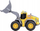 Lodër ekskavator Dickie Toys Volvo Wheel Loader, 23cm, dritë dhe zë, shumëngjyrëshe