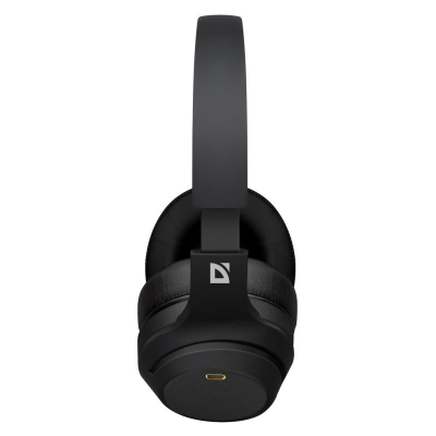 Kufje Defender Headphones 63690, me kabllo, mini jack 3.5mm, të zeza