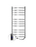 Radiator elektrik për peshqirë Navin CAMELLIA Sensor, 480x1200 mm, çelik inox, me termostat digjital