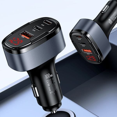 Karikues makine Usams C42 CC257, 100W, 2x USB-C 1x USB, i zi