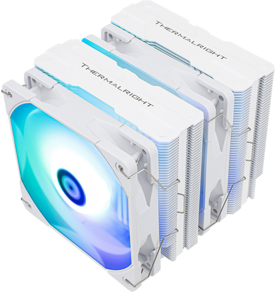 Ладилник за процесор Thermalright Peerless Assassin 120 White ARGB, две кули, 120mm, бел