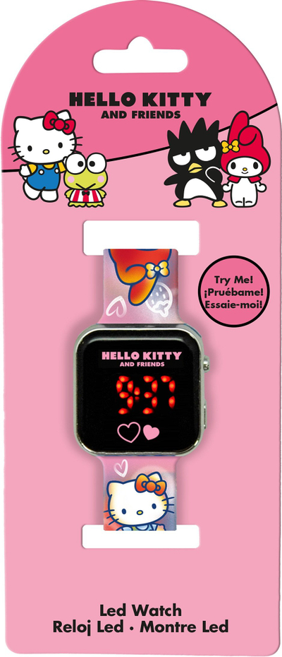 Orë elektronike Hello Kitty me LED, për kalamaj, shumëngjyrëshe