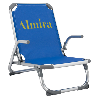 Karrige plazhi Almira HM5053, alumini, 56x70x66 cm, blu