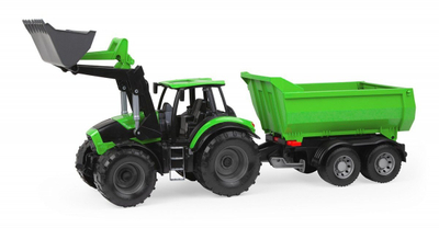 Traktor lodër Lena Worxx Deutz Fahr Agrotron 7250 TTV, me rimorkio, 74cm, shumëngjyrësh