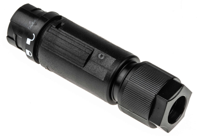 Prizë lidhëse Wieland RST MINI 46.032.4553.1, plug 2+PE, e zezë