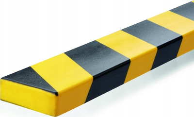 Mbrojtëse goditjesh Durable 1108130, 1000 x 60 x 20 mm, e verdhë me të zezë