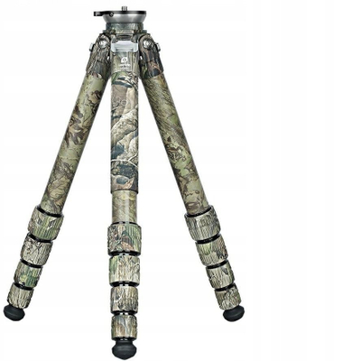 Tripod karboni Leofoto LS-365CEX PG-1, bazë niveluese, kokë gimbal, kamuflazh