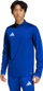 Bluzë stërvitje futbolli Adidas Entrada 26 Training Top, me mëngë të gjata, me zinxhir gjysmë të gjatë, blu